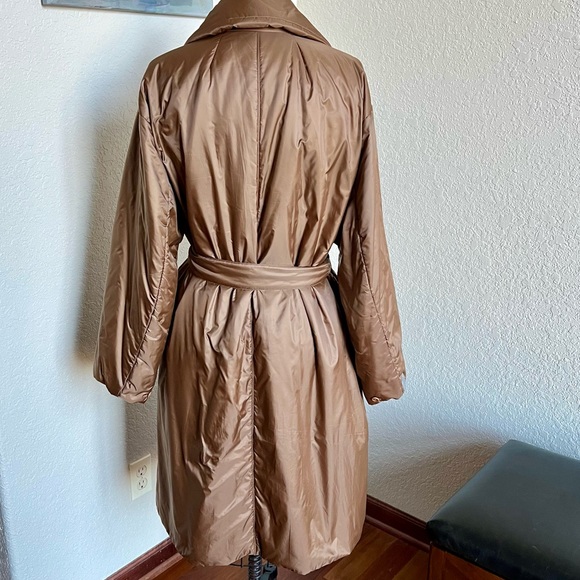 MAX MARA The Cube Greenco Cameluxe padded coat, caramel - Picture 8 of 15